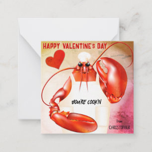 Humster Koch Cook'n Valentine Mitteilungskarte