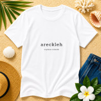 Humurer Caymanian Dialect Areckleh Personalisiert