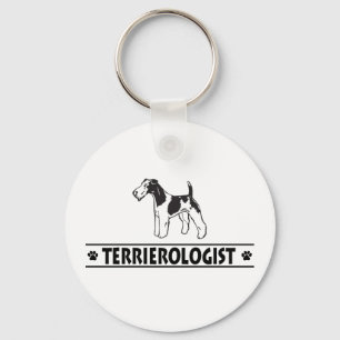 Humurer Drahthaar Fox Terrier Schlüsselanhänger