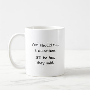 Humurer Funny Marathon Runner Kaffeetasse