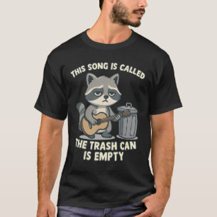 Humurer Raccoon Guitar Cartoon T-Shirt