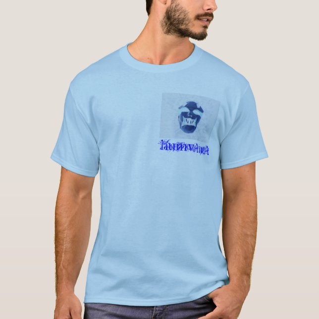 humvAwA Blau "das Anti-Leben" Shirt (Vorderseite)