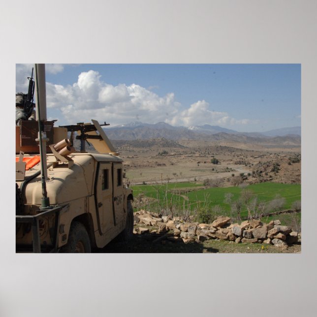 Humvee in Afghanistan Poster (Vorne)