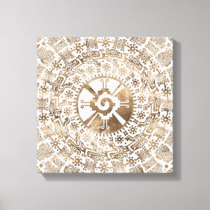 Hunab Ku Pastellgold #2 Leinwanddruck