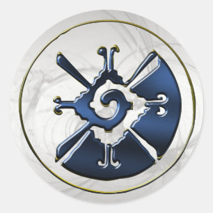 Hunab Ku Runder Aufkleber