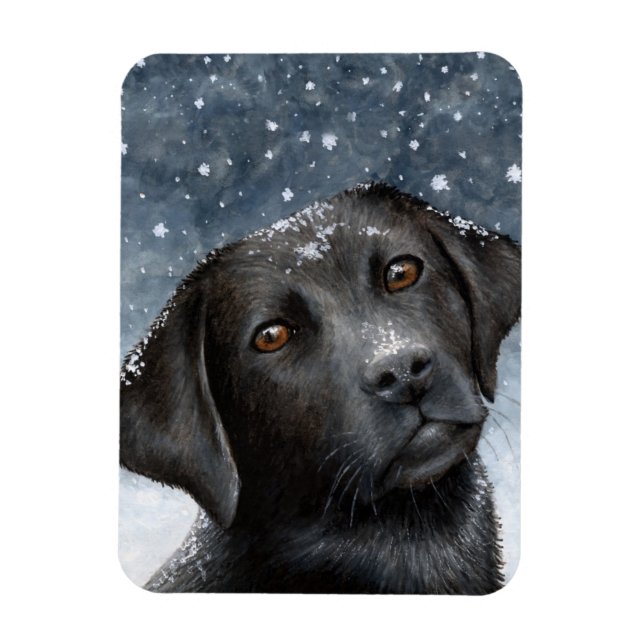 Hund 100 schwarzer Labrador-Foto-Magnet Magnet (Vertikal)
