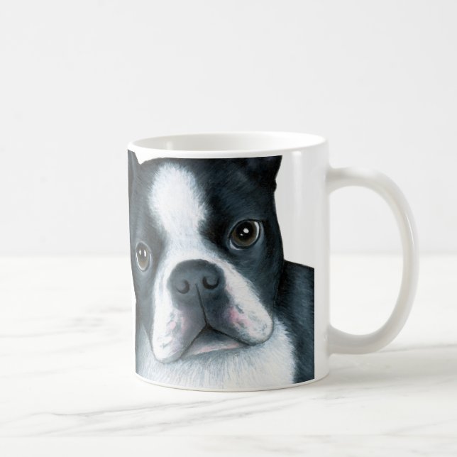 Hund 128 Boston Terrier Kaffeetasse (Rechts)