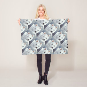 Hund 137 Weißwestie Fleecedecke