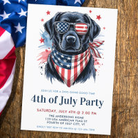 Hund 4. Juli Party Patriotic Labrador Retriever