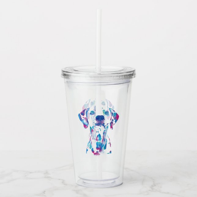 Hund Acryltrinkbecher (Vorderseite)