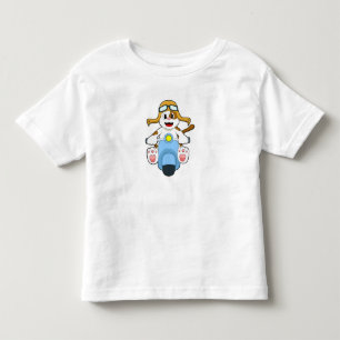 Hund als Biker mit Scooter.PNG Kleinkind T-shirt