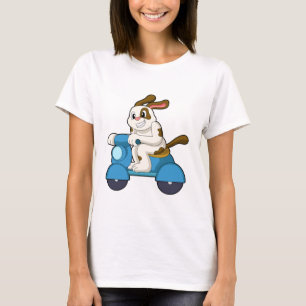 Hund als Biker mit Scooter.PNG T-Shirt