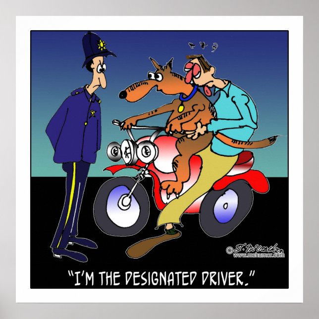 Hund als festgelegter Treiber Poster (Vorne)