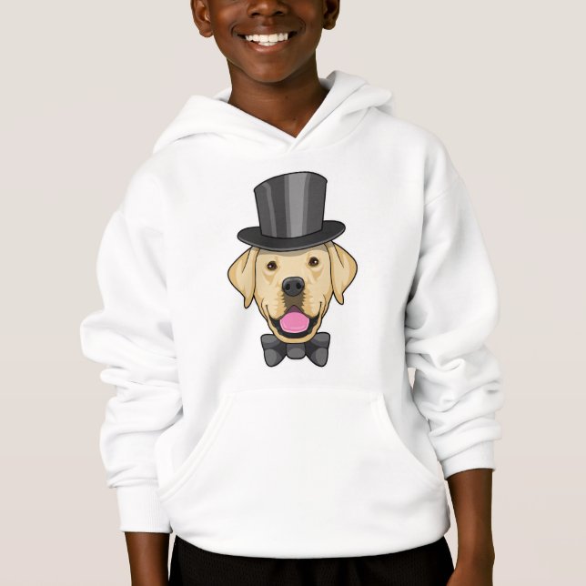Hund als Groom mit Bow Hoodie (Vorderseite)