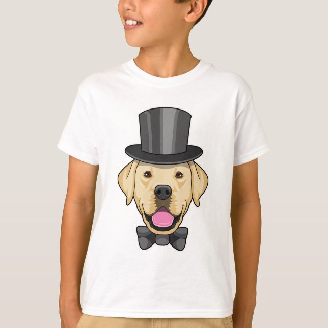 Hund als Groom mit Bow T-Shirt (Vorderseite)