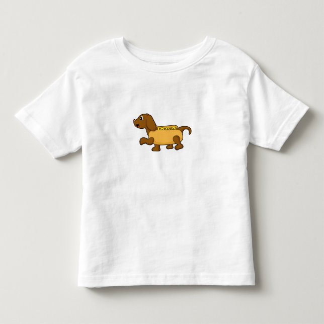 Hund als Hotdog Kleinkind T-shirt (Vorderseite)
