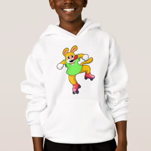 Hund als Inline-Skater mit Inline-Skaten Hoodie