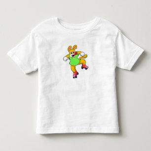 Hund als Inline-Skater mit Inline-Skaten Kleinkind T-shirt