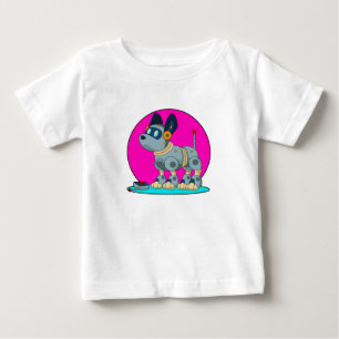 Hund als Roboter Baby T-shirt