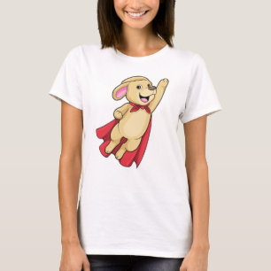 Hund als Superheld mit Kap T-Shirt
