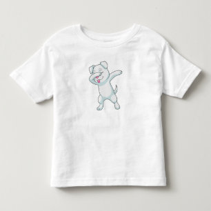 Hund am Hip Hop Dance Dab Kleinkind T-shirt