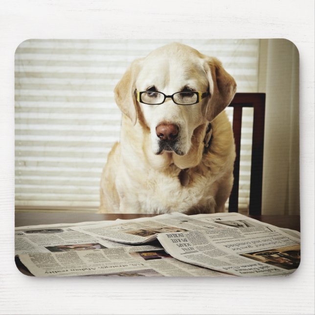 Hund am Morgen Mousepad (Vorne)