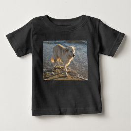 Hund an der Küste Baby T-shirt
