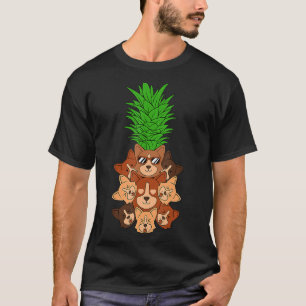Hund Ananas Schwarze Geschichte Monat Melanin Afro T-Shirt