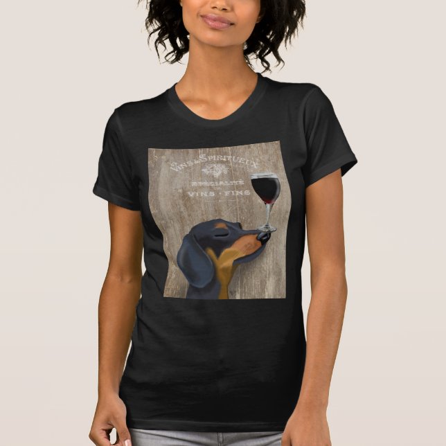 Hund Au Vin Dackel T-Shirt (Vorderseite)