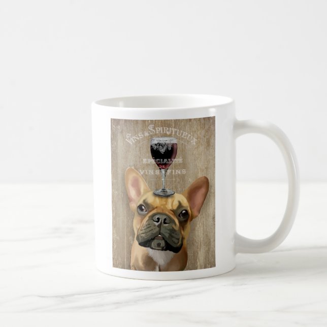 Hund Au Vin, Französischer Bulldogge Kaffeetasse (Rechts)