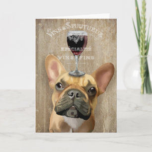 Hund Au Vin, Französischer Bulldogge Karte