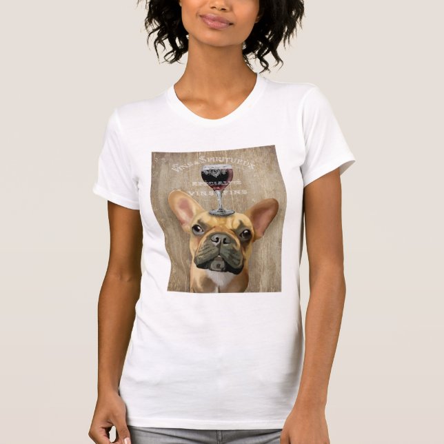 Hund Au Vin, Französischer Bulldogge T-Shirt (Vorderseite)
