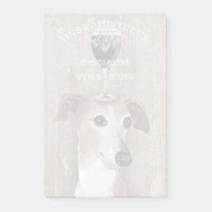 Hund Au Vin Greyhound Post-it Klebezettel