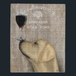 Hund Au Vin Yellow Labrador Puzzle<br><div class="desc">Hund Au Vin Yellow Labrador von Fabfunky. Ein gelbe Labrador mit Wein. | 190958D</div>