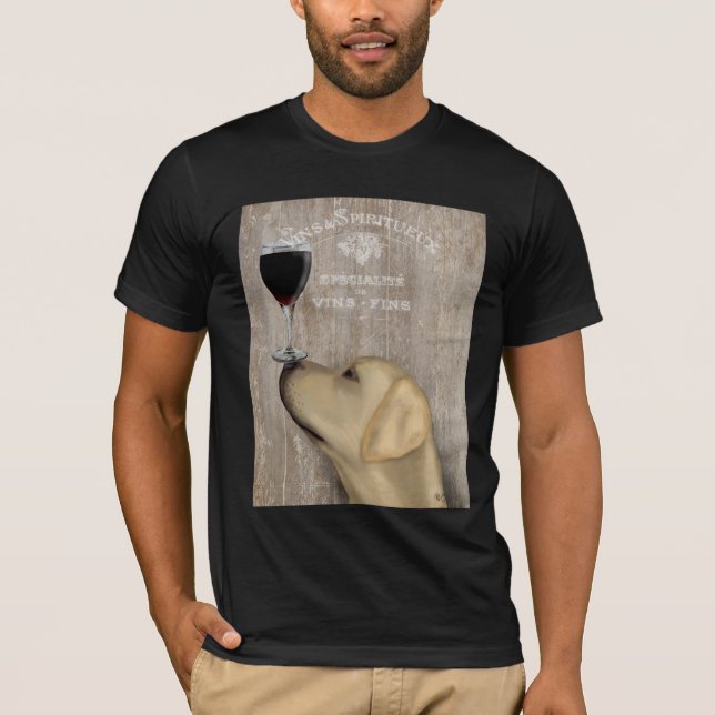 Hund Au Vin Yellow Labrador T-Shirt (Vorderseite)