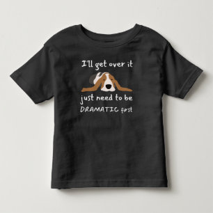 Hund auf dem Basset Ich werde darüber hinwegkommen Kleinkind T-shirt