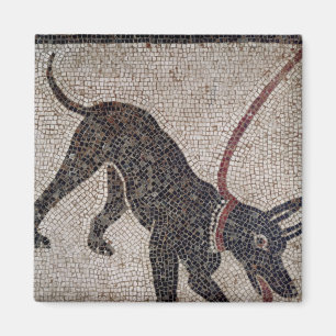 Hund auf einer Leine, von Pompeji Magnet
