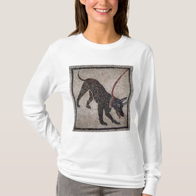 Hund auf einer Leine, von Pompeji T-Shirt (Vorderseite)