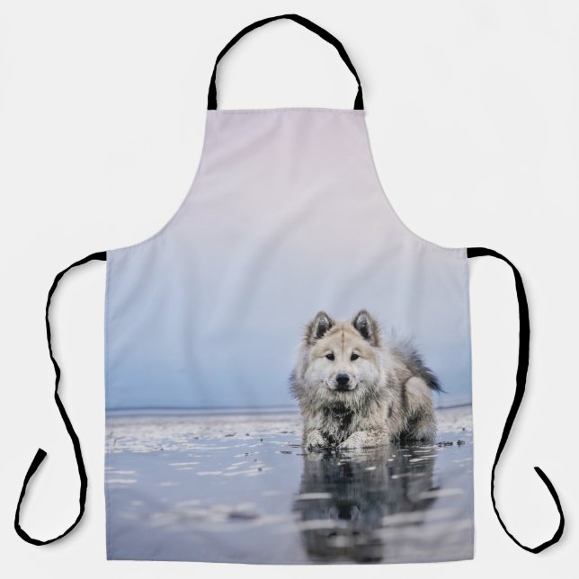HUND AUF KALMKÖRPER SCHÜRZE (Vorderseite)