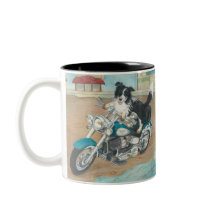 Hund auf Motorrad