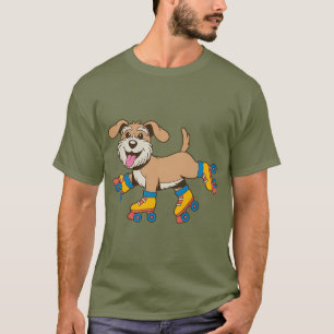 Hund auf Roller-Skaten hängen, wenn ich einen Hund T-Shirt