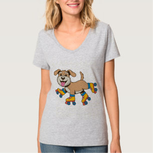 Hund auf Roller-Skaten hängen, wenn ich einen Hund T-Shirt