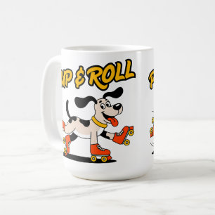 Hund auf Roller-Skaten Pup & Roll Kaffeetasse