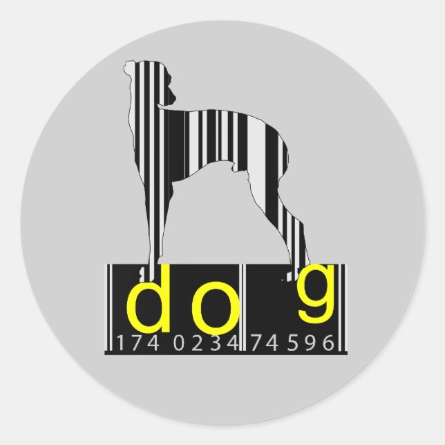 Hund - Aufkleber (Vorderseite)