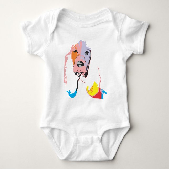 Hund Baby Strampler (Vorderseite)