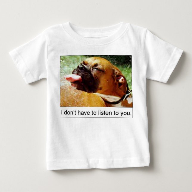 HUND BABY T-SHIRT (Vorderseite)