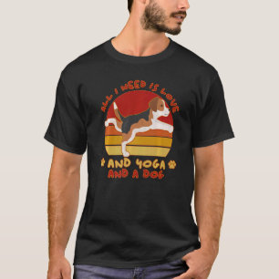 Hund Beagle Hund Beagle Welpe Besitzer Yoga Hund T-Shirt