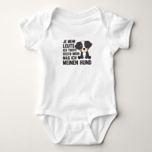 Hund Bernese Mountain Hund mag keine Hunde Baby Strampler