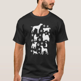 Hund berührt Katze Hund Süße Katzen und Hunde T-Shirt