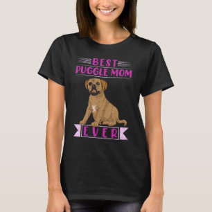 Hund Beste Puggle Mama je Mütter Tag Hausbesitzer T-Shirt